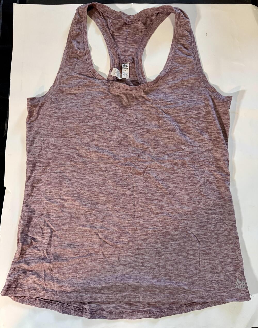 RBX Tank Top Womens Large Purple Heathered Racerback Athletic Workout Shirt Gym